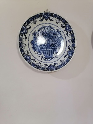 Boch plate hand-painted 40x40 like new
