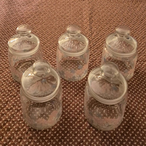 Luminarc French jars new, pack of 5, 18 cm height