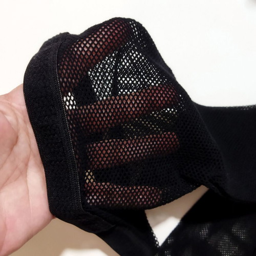 Golden Lady black fishnet tights new, pack of 2, size 3/4