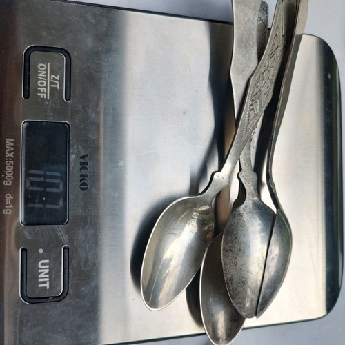 Silver spoons used from Smyrna, set of 13 pieces