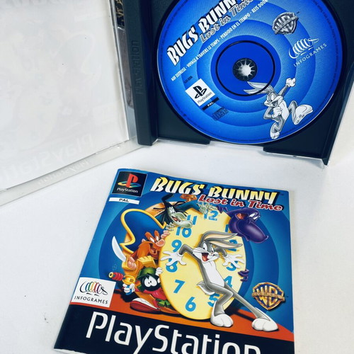 Bugs Bunny Lost in Time PlayStation 1 PS1 game like new, complete English