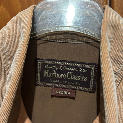 Marlboro Classics vintage shirt, orange, size M