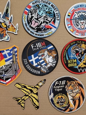 335 Squadron A-7 Corsair F-16 Air Force patches like new
