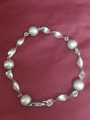 Silver bracelet new, 22 cm