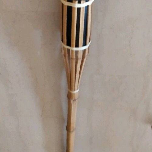 Wooden Davlos torch like new, height 1.30 m