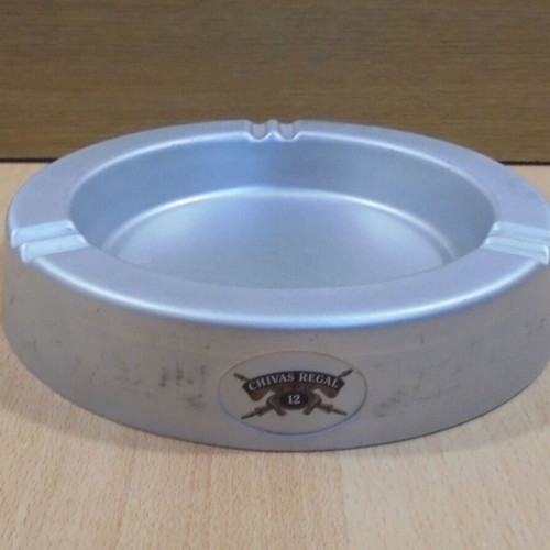 Chivas Regal Scotch Whisky old promotional metal ashtray used