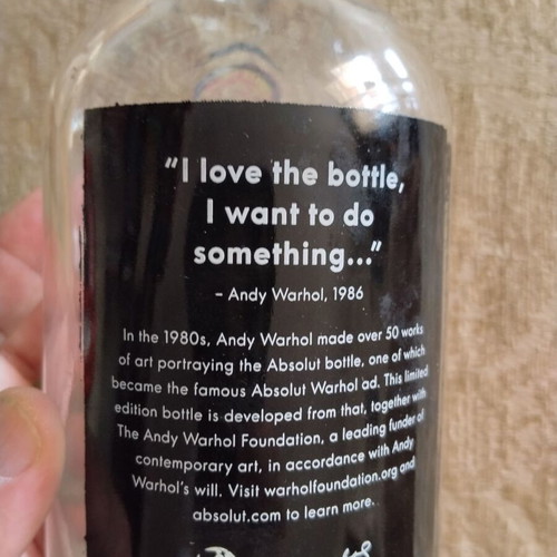 Absolut Vodka Andy Warhol collectible bottles, set of 12