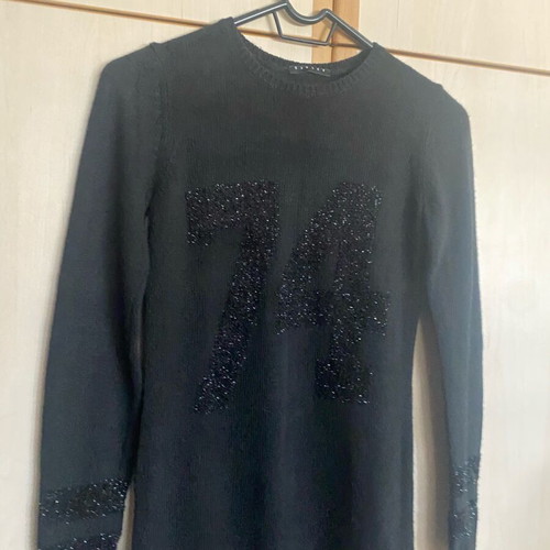 Sisley Dress Black like new, size XXL for 12 years old