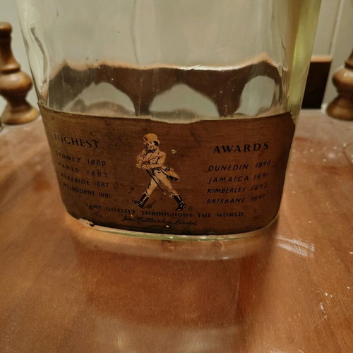 Jonnie Walker bottle used, 1950s decade, 3 liters