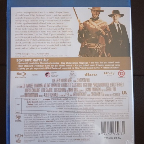 For a Few Dollars More Blu-Ray new with Greek subtitles