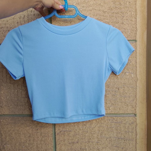 Crop top size S, blue turquoise