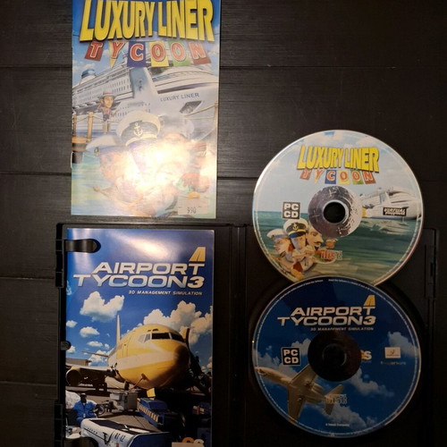 Airport Tycoon 3 and Luxury Liner Tycoon PC used games