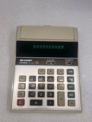 Sharp vintage calculator used