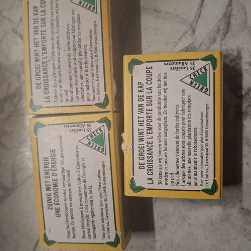 Vintage matchboxes like new