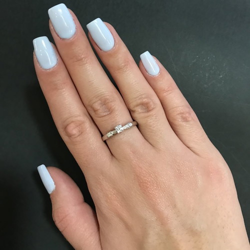 Vintage solitaire ring with brilliant k18 5.3gr