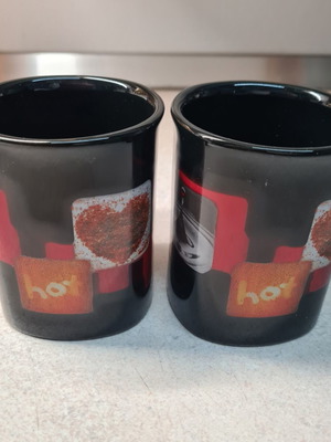 Nescafe ceramic mugs set of two new