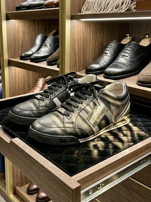 John Galliano Leather Sneakers Size 45 Like New Limited Edition
