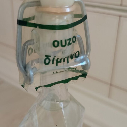 Ouzo Dimino Mitilini vintage unopened bottle like new
