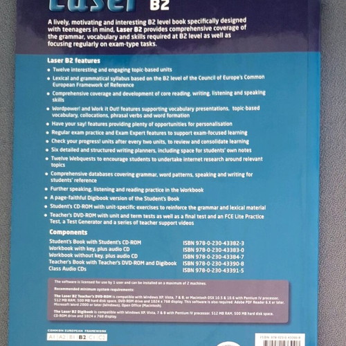 Laser B2-Teacher's Book like new with DVD-ROM without Digibook