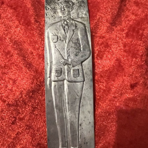 Silver votive in very bad condition
