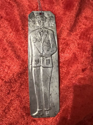 Silver votive in very bad condition