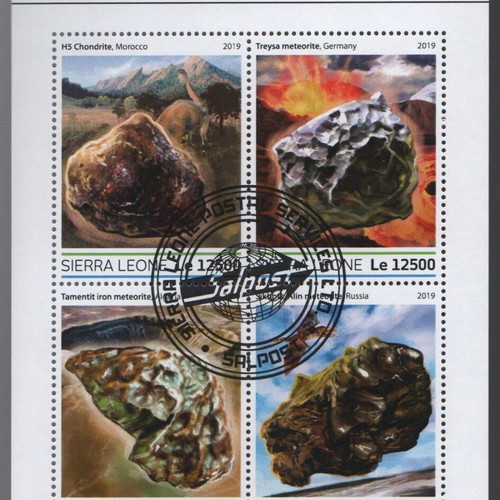 Meteoritic Minisheet 2019 Sierra Leone mint condition