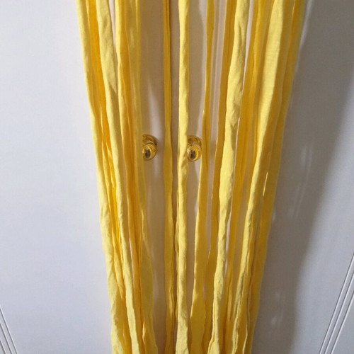 Top with fringes like new, yellow, with earrings gift