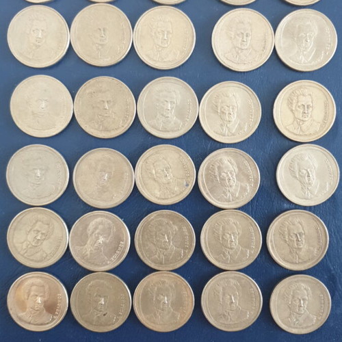 20 Drachma Coins 1990-2000 D. Solomos Used, Set of 30