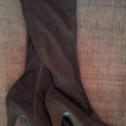 Catwalk knee-high boots new, suede, size 37