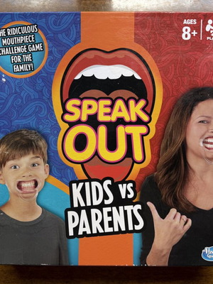 Speak Out Kids vs Parents board game used, English version