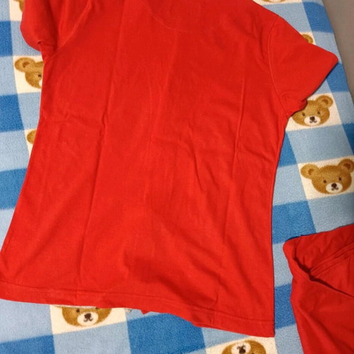 Women's pajama set 100% cotton like new, red