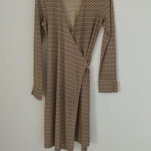 DKNY City Dress small beige brown like new adjustable waist