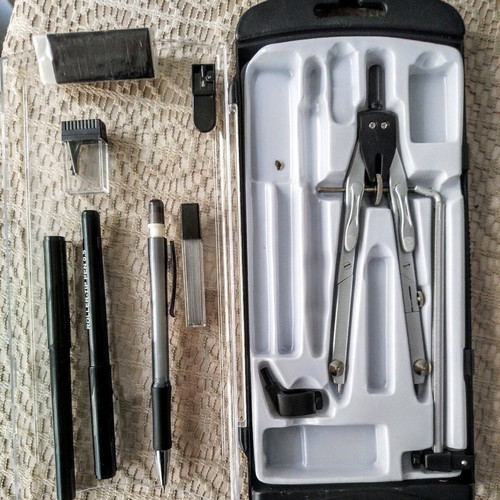 Drawing tools set Diavitis and others, new, 10 pieces