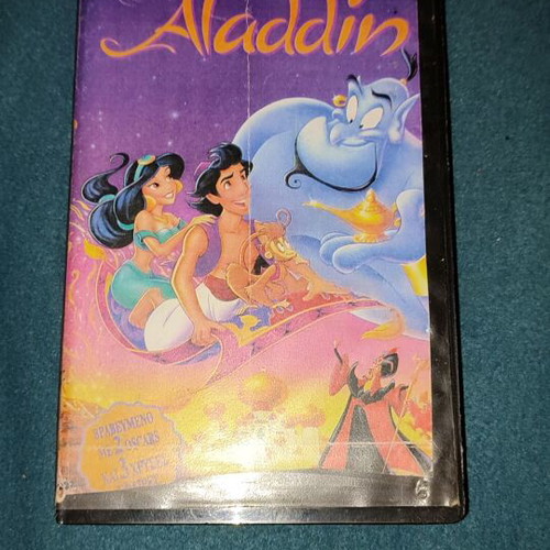 Aladdin video cassette used, dubbed