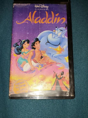 Aladdin video cassette used, dubbed