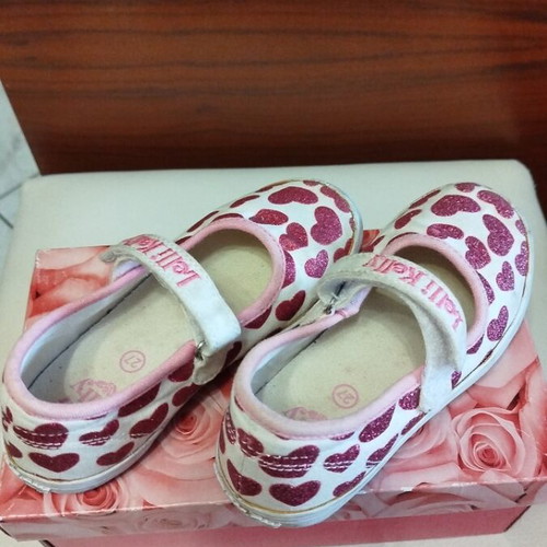 Lelli Kelly children's ballerinas No 27 like new, white pink