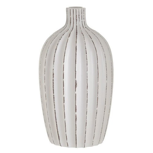 Decorative ceramic vase antique white Φ15x27cm new
