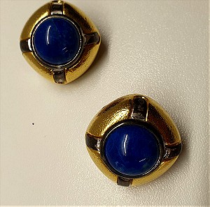 Σκουλαρίκια Lapis Lazuli με κλιπ