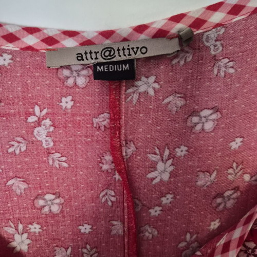 Attrattivo red airy blouse medium like new