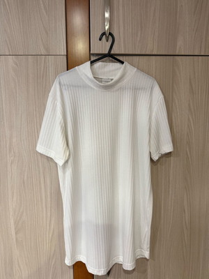 Men's short-sleeved turtleneck white shirt XL like new