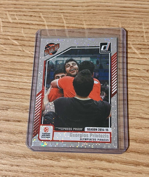 Καρτα Γιωργος Πριντεζης Ολυμπιακος Panini Euroleague Highlights 2024-25 PRESS PROOF