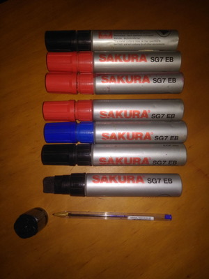 Μαρκαδοροι Sakura μεταχειρισμένοι από Ιαπωνία με φαρδιά πινελιά