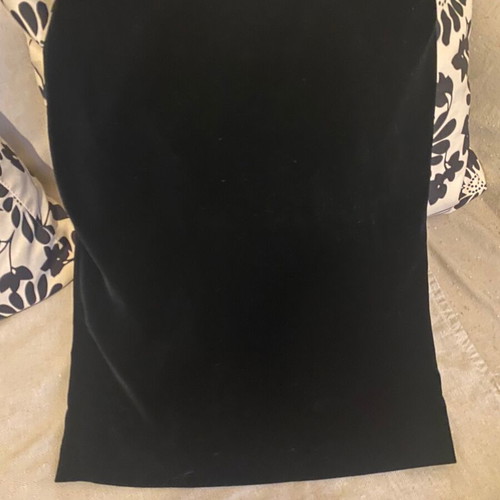 Makis Tselios velvet skirt new, black, size XL