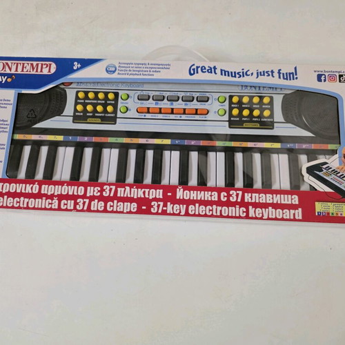 Πιανάκι Bontempi ηλεκτρονικό keyboard με 37 πλήκτρα και μικρόφωνο καινούργιο