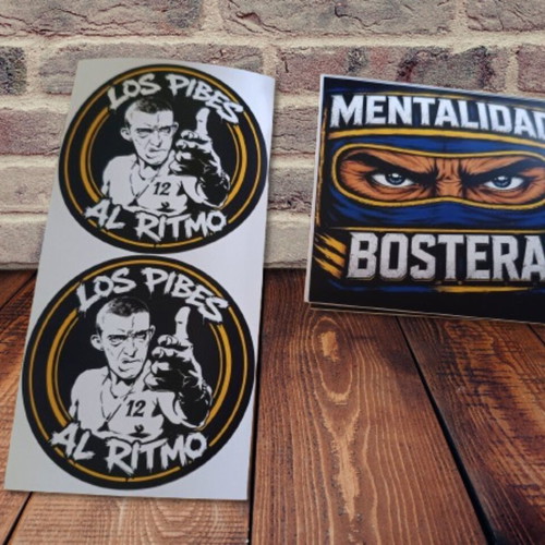 Boca Juniors stickers used, pack of 3 from Argentina