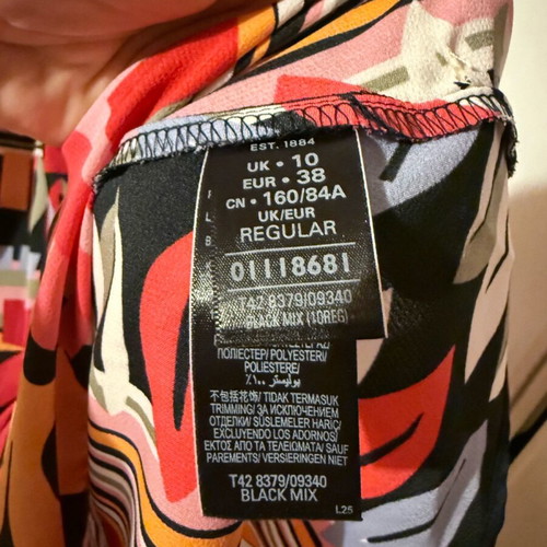 M&S Summer Dress like new, multicolor, size M 38 10