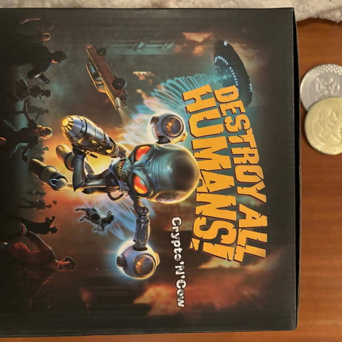 Destroy All Humans Crypto and Cow figure new sealed