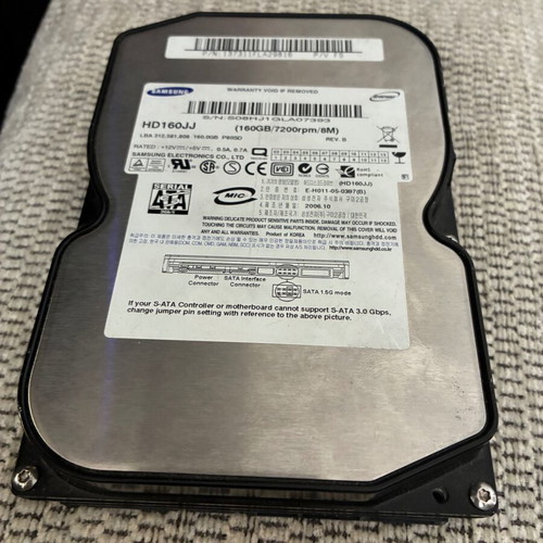 Samsung HD160JJ hard drive used 160GB SATA 7200RPM