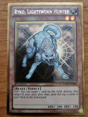 Ryko Lightsworn Hunter PGLD Gold Rare 1st edition Near Mint