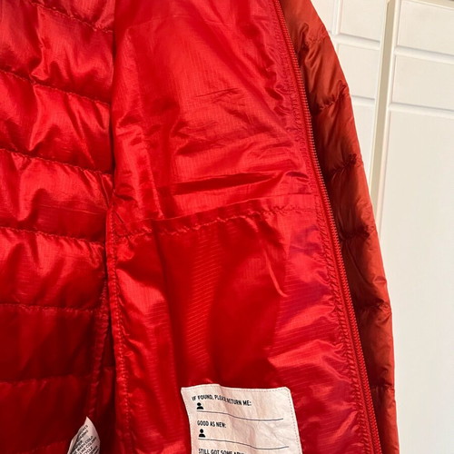 Red puffer jacket for girls 10-12 years like new